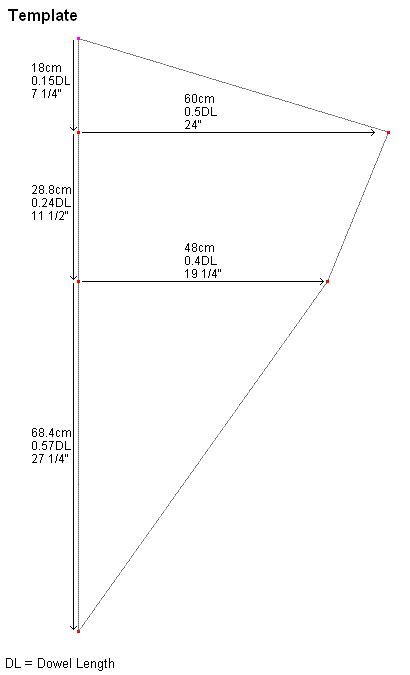 Make A Diamond Kite - Step by Step: MBK Dowel Diamond