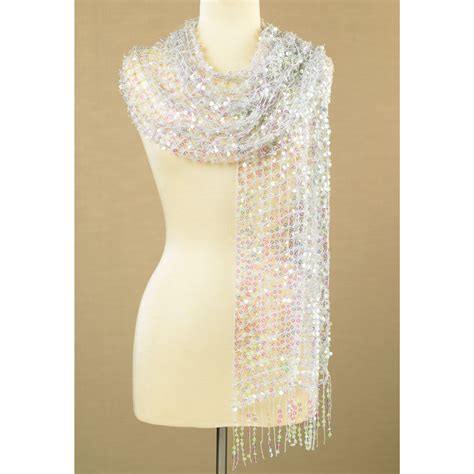 Sequined Scarf Iridescent Bits And Pieces