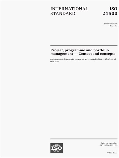 Iso 21500 2021 Pdf