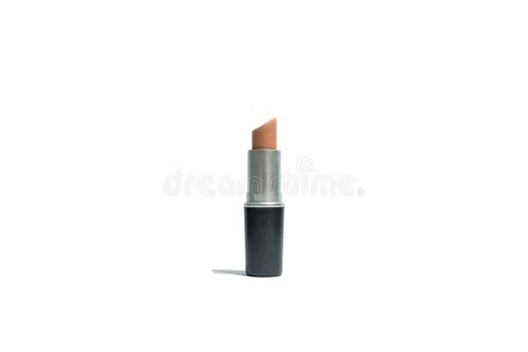Nude Lipstick On White Background Stock Photo Image Of Bright Paint