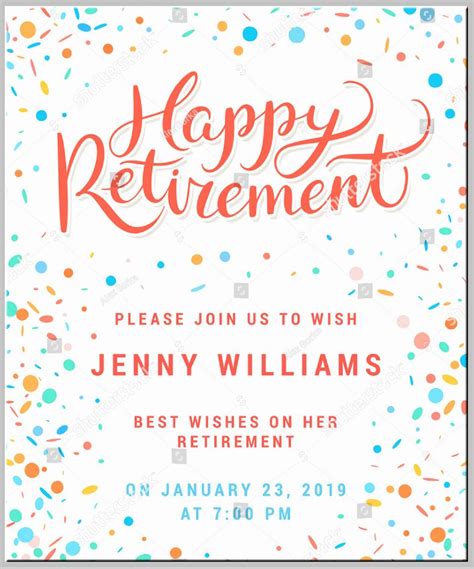 Free Retirement Invitation Template Microsoft Word