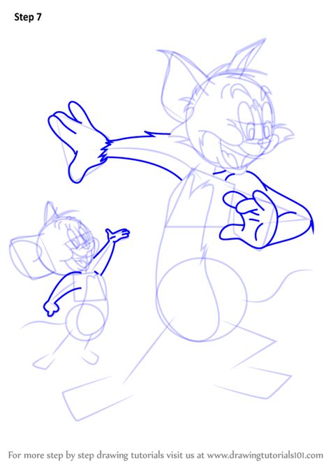 Learn How To Draw Tom And Jerry Tom And Jerry Step By Step Drawing