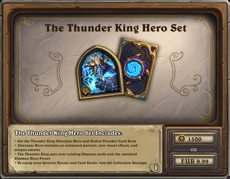 Shop Update: New & Returning Constructed Hero Skins - Hearthstone Top Decks