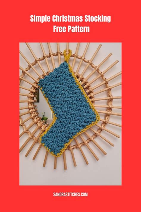 Basic Crochet Christmas Stocking Pattern Sandra Stitches