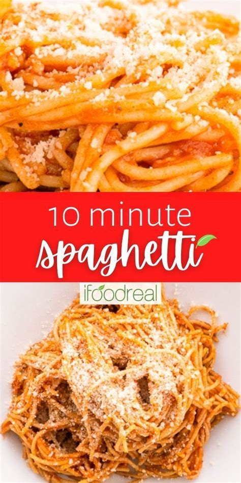 10 Minute Easy Spaghetti Recipe Recipe Spaghetti