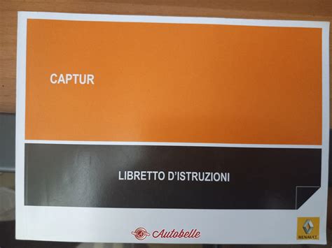 Vendo Libretto Uso Manutenzione Captur Renault