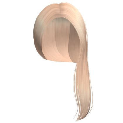 Side Swept Long Straight Hair Bussdown Blonde Roblox