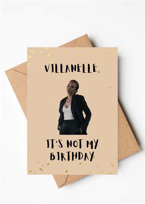 Funny Lesbian Birthday Card Killing Eve Villanelle Funny Greeting Card Lesbian Gay Pride WLW