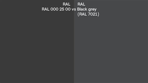 Ral Ral 000 25 00 Vs Black Grey Side By Side Comparison