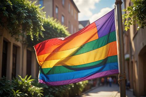 Lgbt Rainbow Flag Gay Pride Celebration Stock Image Image Of Blue Bisexual