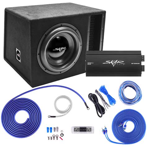 Skar Audio Single 12 2500 Watt Complete Evl Series Loaded Sub Box And