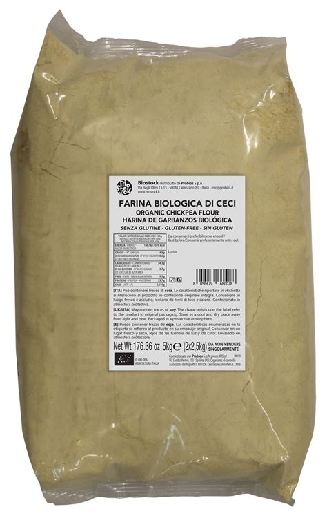 Farina Di Ceci Sglutine Bio Senza Glutine Biostock Farine