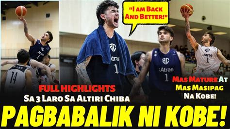 SHOWTIME KOBE PARAS Sa 3 Laro Sa Altiri Chiba FULL HIGHLIGHTS Ave