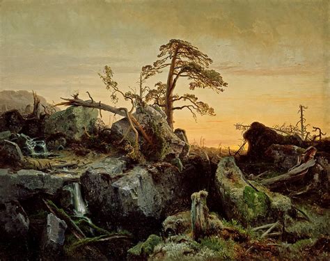 Decaying forest Painting by August Cappelen - Fine Art America