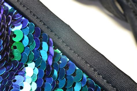 Rysichka Zaful Sequined Scrunch Butt String Bikini Set