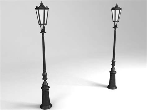 Street Light Lamp Free 3d Model 3ds Obj Dae Blend Fbx Mtl