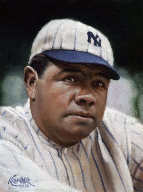 Babe Ruth 1921 9 X 12 By Craig Kreindler Babe Ruth Vintage Baseball