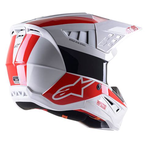 Alpinestars Sm Bond Helmet White Red A Offroad Helmets