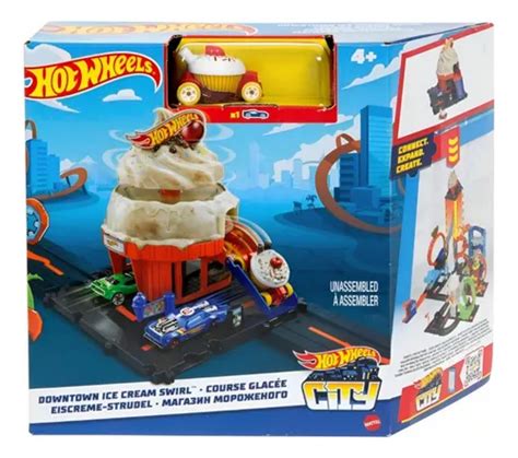 Pista Hot Wheels City Sorveteria Na Cidade Hkx38 Mattel Parcelamento Sem Juros