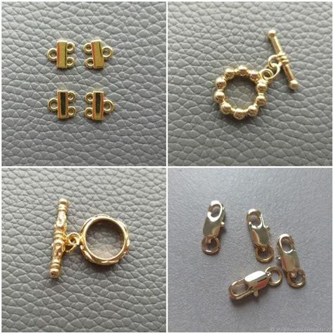 Замочки Латунь с позолотой 24К, тогл, карабин купить в интернет ...