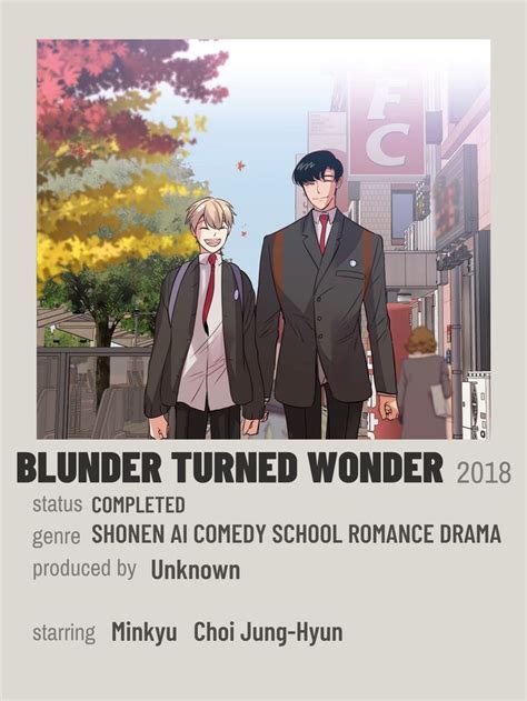 Poster Blunder Turned Wonder en 2021 Películas de anime Imagenes de