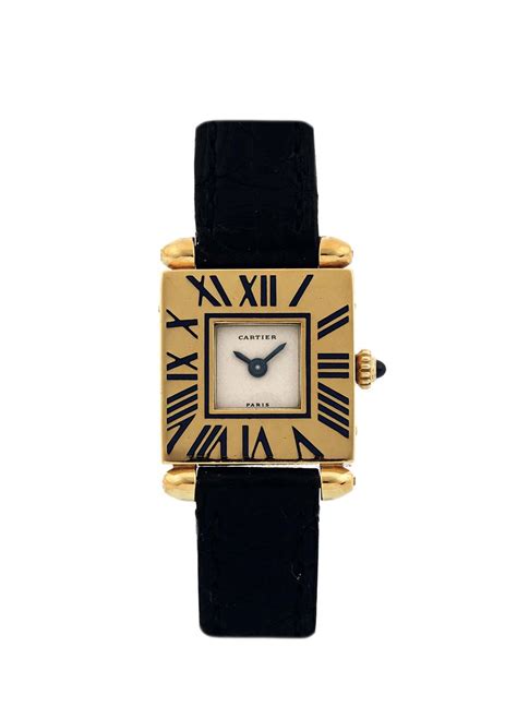 Cartier Paris Tank Obus Raro Orologio Da Polso Di Forma Quadrata