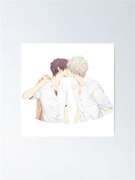 Yaoi Anime Gay Couple Manga Manwha Poster By Valentinagraphs Redbubble
