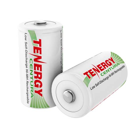 2 Pack Card Tenergy Centura NiMH D 1 2V 8000mAh Rechargeable