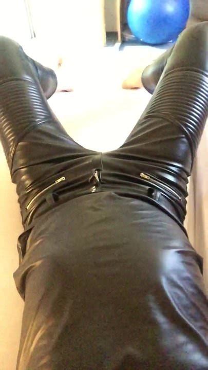 The Tight Feeling Of My New Leather Pants Ii Gay Man Porn Xhamster