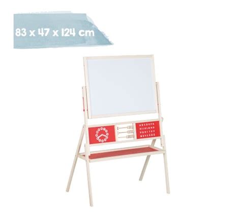 Tableau Rotatif Pour Enfant Double Face Craie Et Magn Tique Tag Re