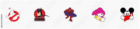 Batman Logo Ghostbusters Logo Mickey Mouse Fuck Logo My Melody Logo Spiderman Logo Arts And