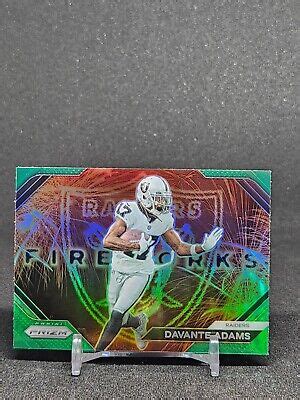 Panini Prizm Football Davante Adams F Green Prizm Fireworks Ebay