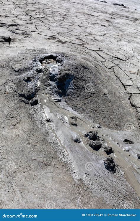 Mud Geyser or Mud Volcano. Geological Formation Hydrogeological Stock Photo - Image of natural ...