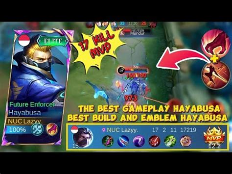 What Kda Mvp The Best Gameplay Hayabusa Best Build And