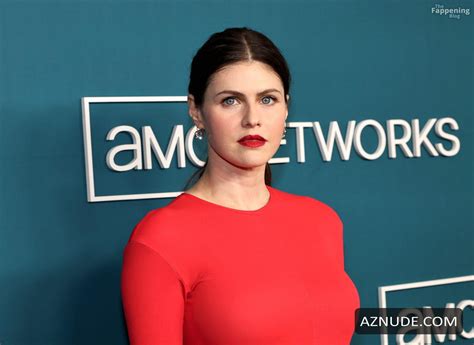 Alexandra Daddario Sexy Shows Off Her Hot Figure In A Steamy Red Dress At Amc Networks Upfront