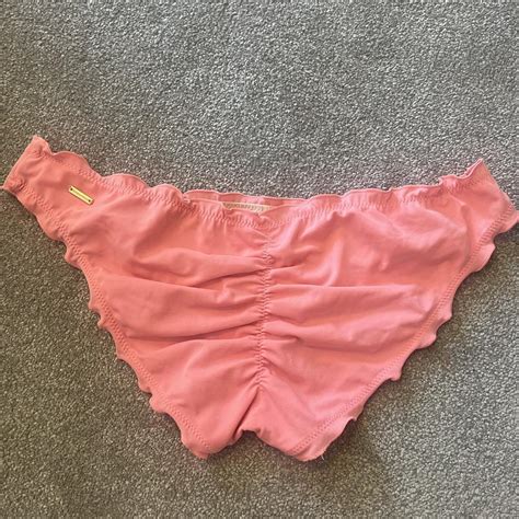 Victorias Secret Pink Bikini Bottoms Size Medium Depop