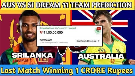 Aus Vs Sl Dream11 Prediction Aus Vs Sl Dream11 Aus Vs Sl Dream11