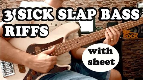 Slap Bass Lesson Learn 3 Amazing Slap Bass Riffs Youtube