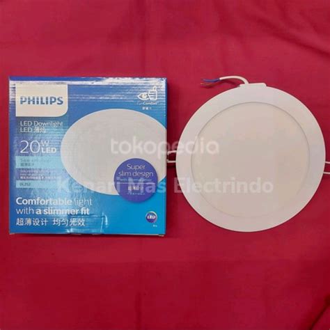 Jual Philips Downlight Led Slim Dl W W Watt Inbow Warm