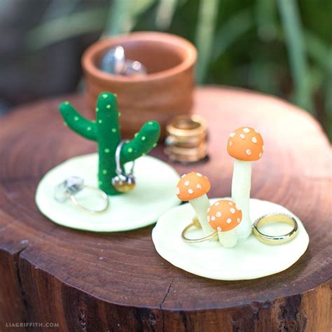 DIY Clay Ring Holders Clay Diy Projects Diy Clay Rings Diy Clay Crafts