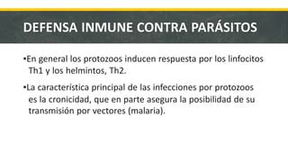 Clase 008a INMUNOLOGIA Infecciones por Parásitos y hongos 1 pptx