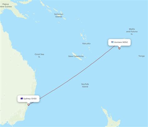 Flights From Sydney To Kandavu Syd To Kdv Flight Routes