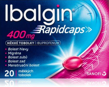 Ibalgin Ibalgin Rapidcaps 400 mg měkké tobolky se zesíleným účinkem