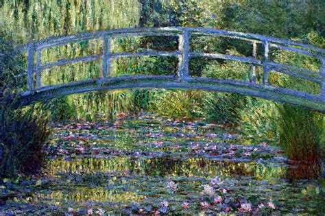 A Ponte Japonesa Sobre A Lagoa Das Ninf Ias Em Giverny