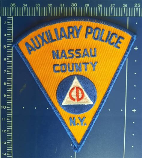 Nassau County Ny Aux Police Cd Patch Police Badge Eu