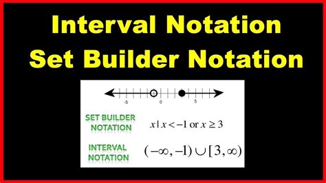 Set Builder Notation Worksheet With Answers