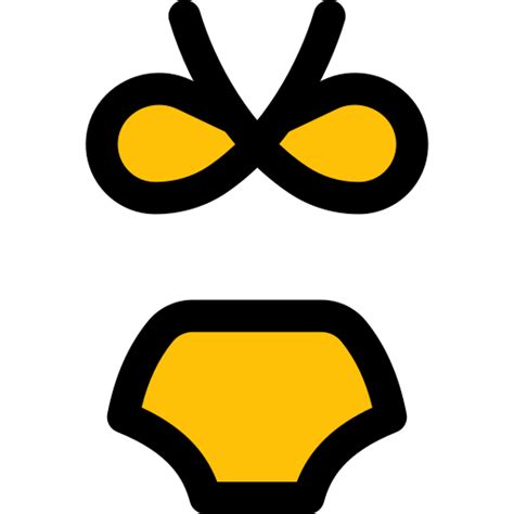 Bikini Pixel Perfect Lineal Color Icon