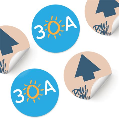 circle stickers custom print champ stickers