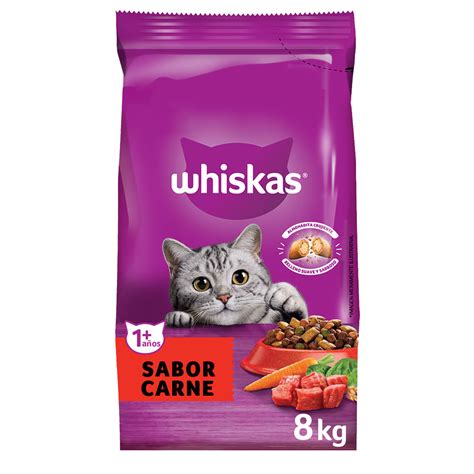 WHISKAS® alimento seco para gatos adultos carne | WHISKAS® Chile