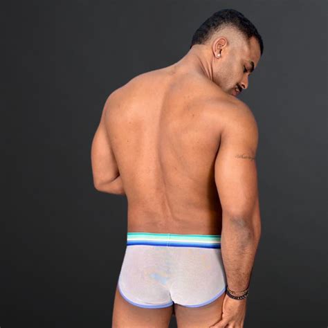 Cueca Azul Transparente Anemo Aslan Shop Lingerie Masculina Cuecas Sungas Jockstrap